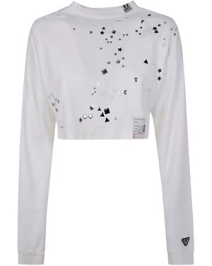 Maison Mihara Yasuhiro Stud-embellished Sweatshirt - グレー