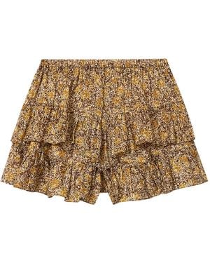 Isabel Marant Cotton Shorts - Natural