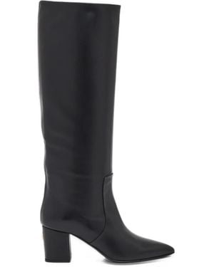 Via Roma 15 Pointed-Toe Knee-High Boots - Black