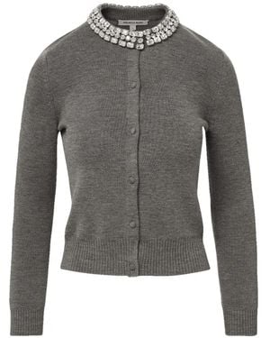 Veronica Beard Daro Verfraaid Vest - Grijs