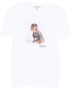 Barbour Short-Sleeve Graphic T-Shirt - White