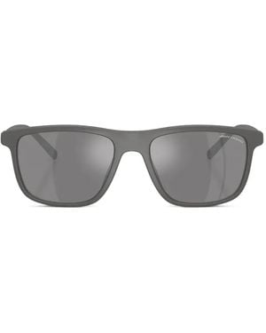 ARMANI EXCHANGE Rectangle-Frame Sunglasses - Grey