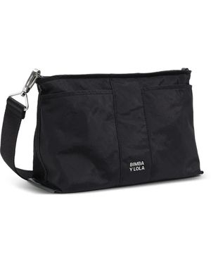 Bimba Y Lola Logo Strap Crossbody Bag - Black