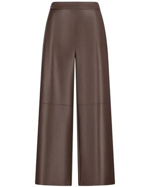 Max Mara Elasticated Waistband Palazzo Pants - Brown