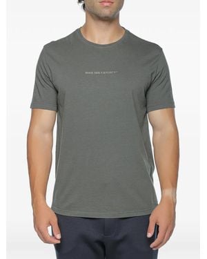Ecoalf Slogan-Print T-Shirt - Gray