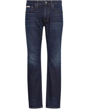 Calvin Klein Logo-Patch Jeans - Blue