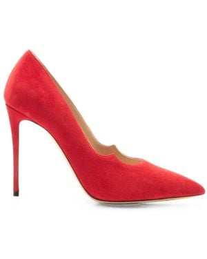 Casadei Cats Suede Court Shoes - Red