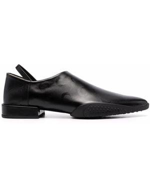 Marine Serre Crescent Moon-Print Flat Shoes - Black