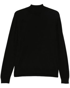Daniele Fiesoli High-Neck Panelled Jumper - Black