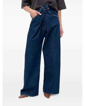 DARKPARK Jeans Ines Con Frange - Blu