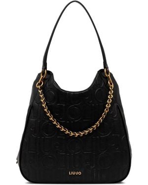Liu Jo Shopper mit Monogrammmuster - Schwarz