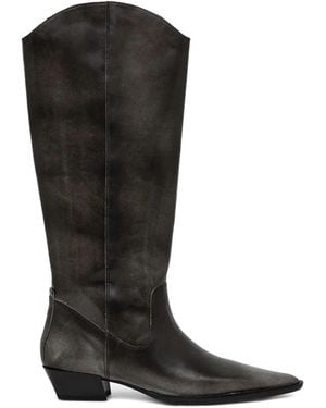 Vagabond Shoemakers 40 Mm Cassie Knielaarzen Met Puntige Neus - Zwart