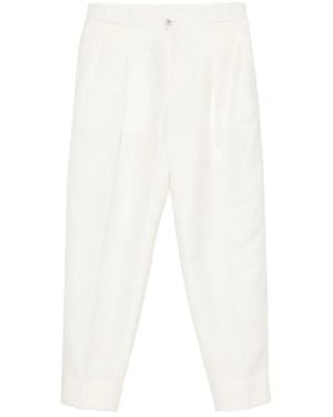 Briglia 1949 Pantalones Con Cinturilla Elástica - Blanco