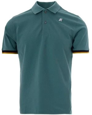 K-Way Logo-Patch Polo Shirt - Green