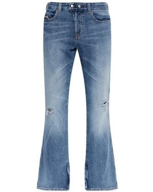 DIESEL Distressed Flared Jeans - Blue