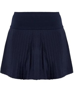 MICHAEL Michael Kors Pleated Mini Skirt - Blue