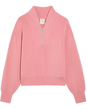 Varley Sudadera Davidson Con Media Cremallera - Rosa
