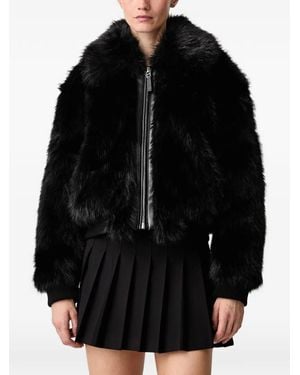 WRSTBHVR Veste Bomber Gelija En Fourrure Artificielle - Black
