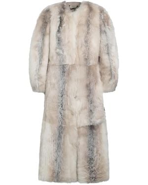 Fendi Long-Sleeve Coat - White