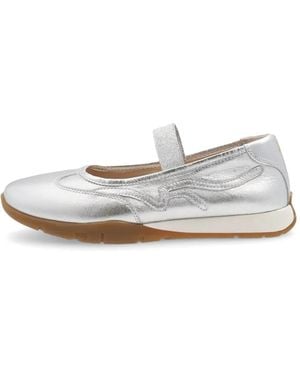 Frau Cross Hybrid Ballet Flats - White