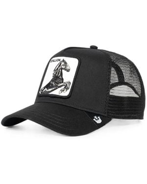 Goorin Bros Stallion Patch-Detail Mesh-Panel Cap - Black