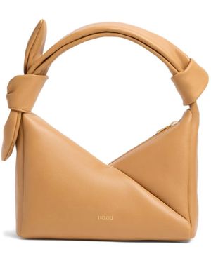 Patou Bonbonnette Knot-Detail Shoulder Bag - Brown
