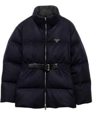 Prada Down Loden Puffer Jacket - Blue