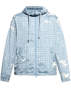 Amiri Lightweight Jacket With Monogram, - Blue