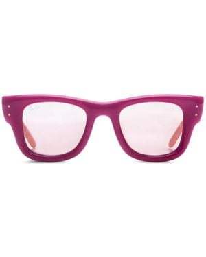 Ray-Ban X A$Ap Rocky Wayfarer Puffer Square-Frame Sunglasses - Pink