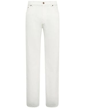 Gabriela Hearst Rey Belt-Loops Jeans - White