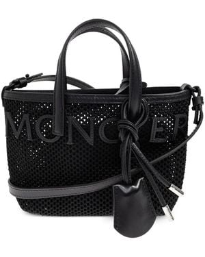 Moncler ロゴ ハンドバッグ - ブラック