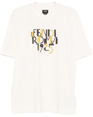 Fendi Roma 1925 Graphic T-Shirt - White