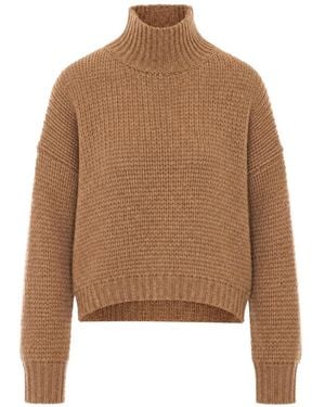 Roberto Collina Jersey Con Cuello Vuelto - Marrón