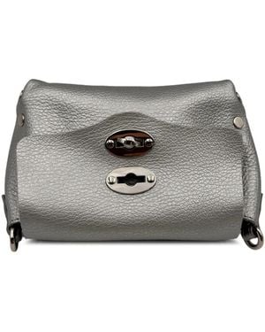Zanellato Baby Postina Leather Cross Body Bag - Grey