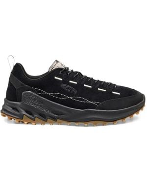 Keen Zionic Paneled Lace-Up Sneakers - Black
