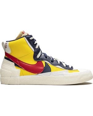 Nike X Sacai Blazer Mid "Varsity Maize" Trainers - Yellow