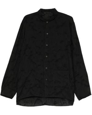 Forme D'expression Fil-Coupé Round Neck Shirt - Black
