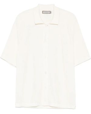 Canali Cotton Polo Shirt - White