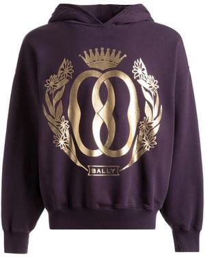 Bally Sudadera Emblem Con Capucha Y Logo - Azul