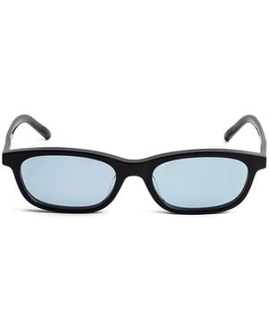 Kaleos Eyehunters Monte Rectangle-Frame Sunglasses - Black