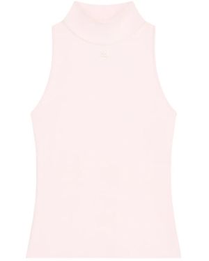 Courreges Haut À Logo Imprimé - Rose