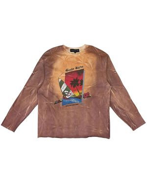 Who Decides War Graphic-Print T-Shirt - Brown