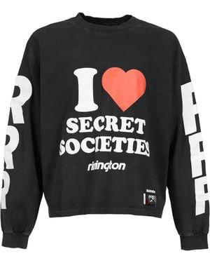 RRR123 Secret Societites Garden Long-Sleeved T-Shirt - Black