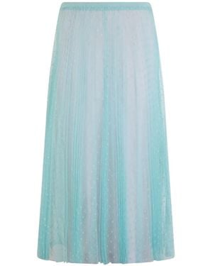 RED Valentino Polka-Dot-Pattern Skirt - Blue