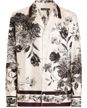 Dolce & Gabbana Floral-Print Shirt - Natural
