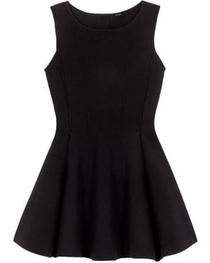 Maje Skater Dress With Jewelled Bows - Black