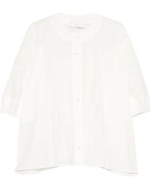 Tela Button-up texture shirt - Blanco