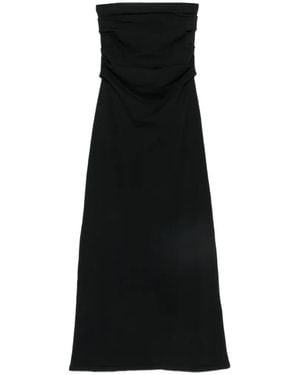 ARMARIUM Pernilla Ruched-Detail Maxi Skirt - Black