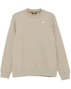 K-Way Sweatshirt Mit Logo-Patch - Natur