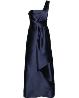 Alberta Ferretti Mikado Maxi Dress - Blue